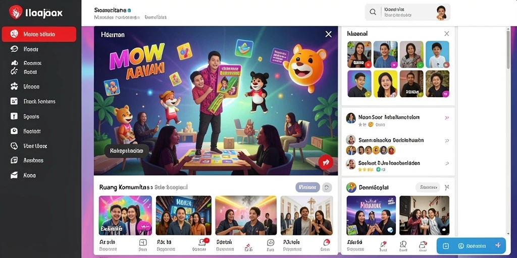 Tampilan grafis yang memukau dan warna-warni.