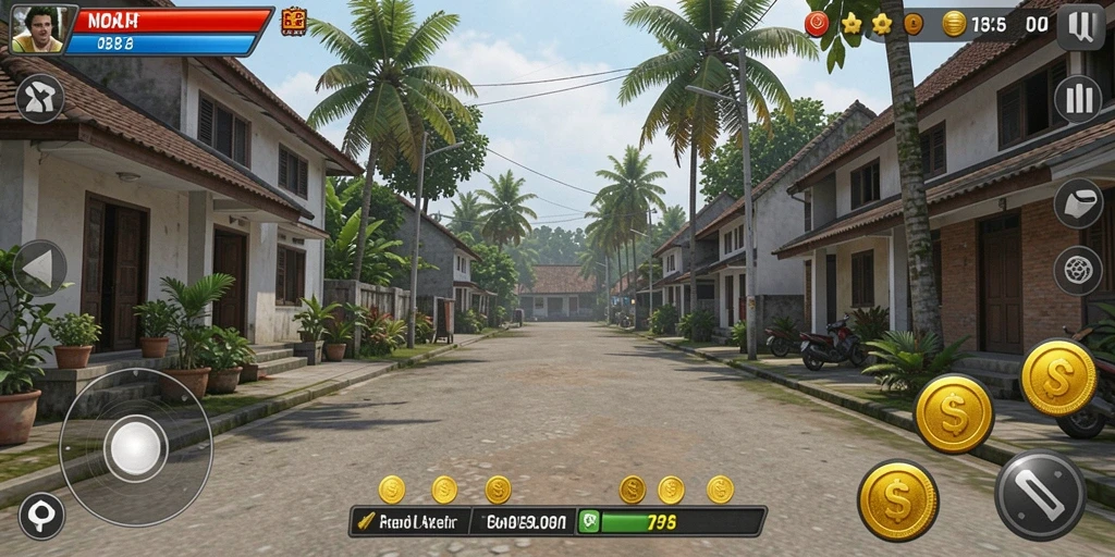 Screenshot menampilkan interaksi dengan karakter lain.