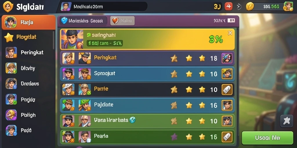 Momen seru berjuang melawan monster di level sulit.