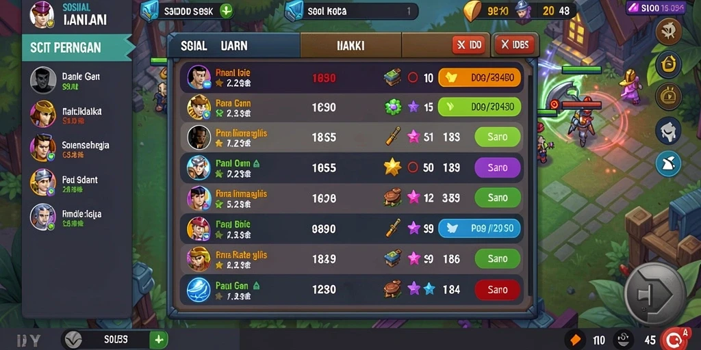 Fitur multiplayer yang memungkinkan kompetisi seru.