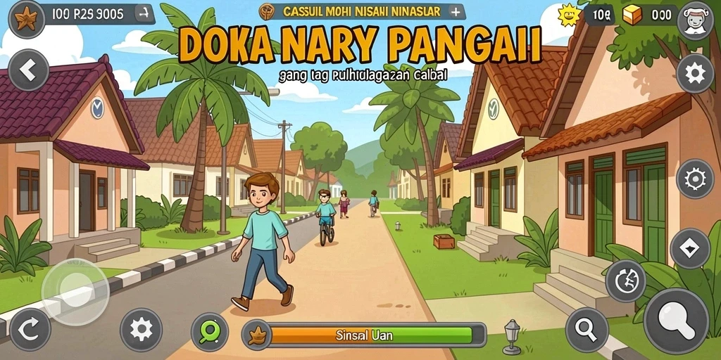 Screenshot dari karakter utama dalam aksi di TAR555.
